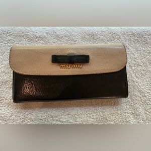 MIU MIU Bow Long Wallet
